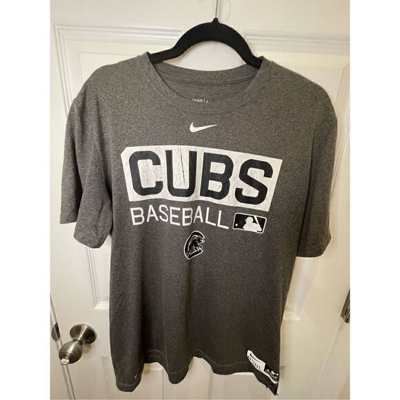Nike Tee Chicago Cubs Large gray plus sun visor lot bundle - Picture 2 of 13